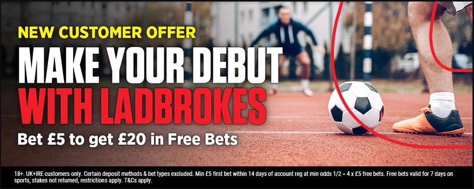 An image of the Ladbrokes sportsbook page