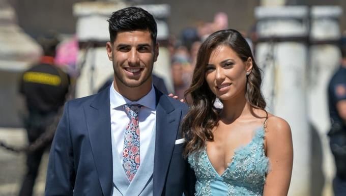 Marco Asensio with Sandra Garal