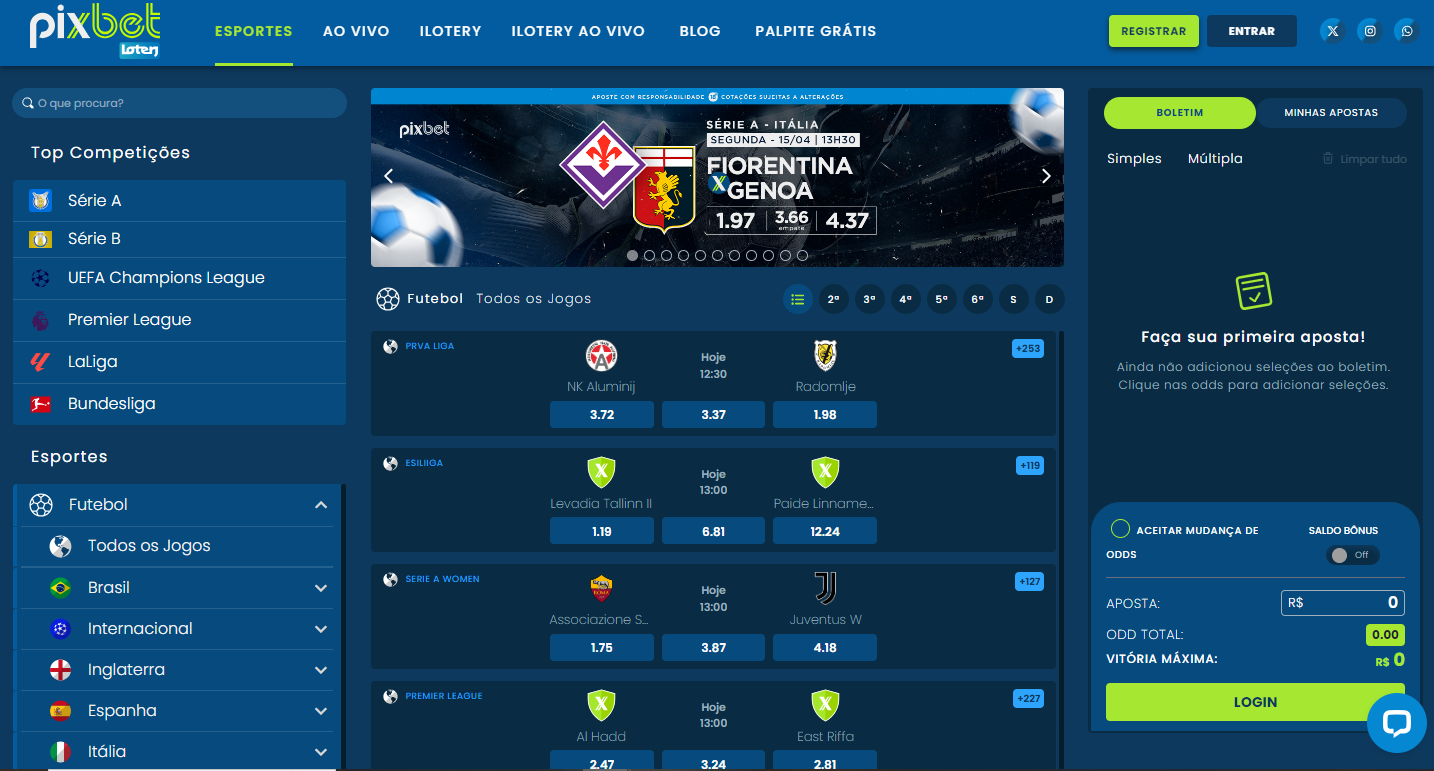 Site da Esporte da Pixbet