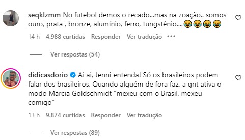 Agora aguenta! Hermosa desdenha da Seleção Feminina e vira alvo dos fãs brasileiros