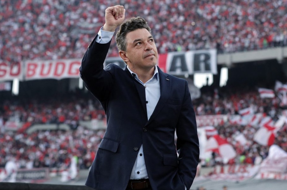 O técnico do River, Marcelo Galhardo