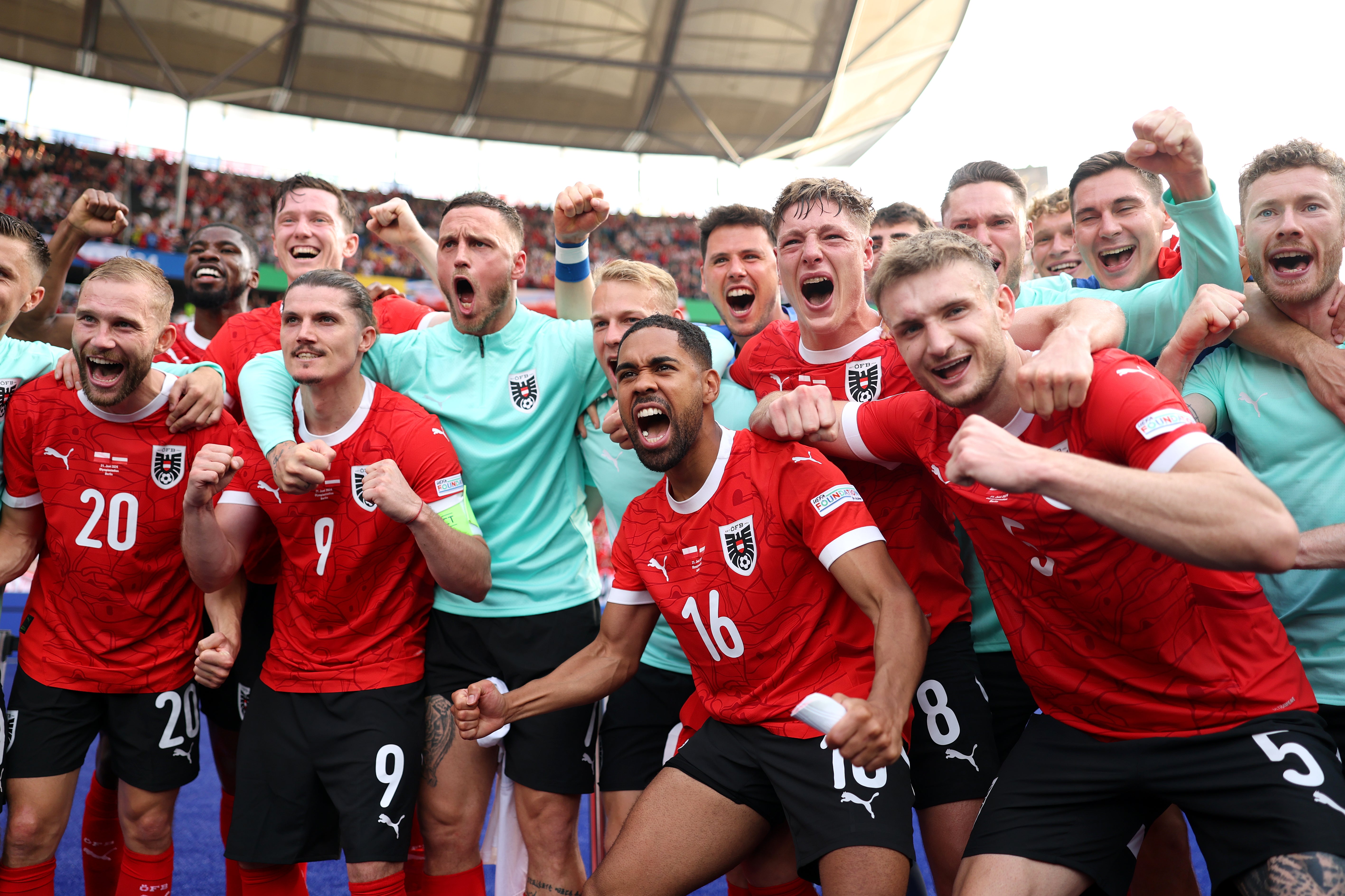 Áustria vence o Grupo D e, com França e Holanda, se classifica diretamente para as oitavas de final da Eurocopa 2024