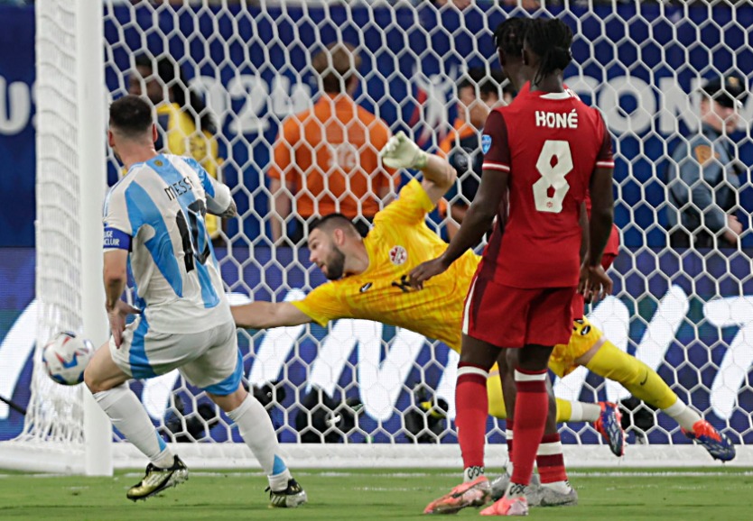 Lionel Messi marcou seu primeiro gol na Copa América 2024