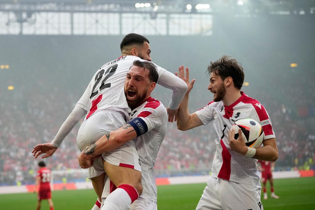 Geórgia marca um gol num campeonato da Europa pela primeira vez em sua história