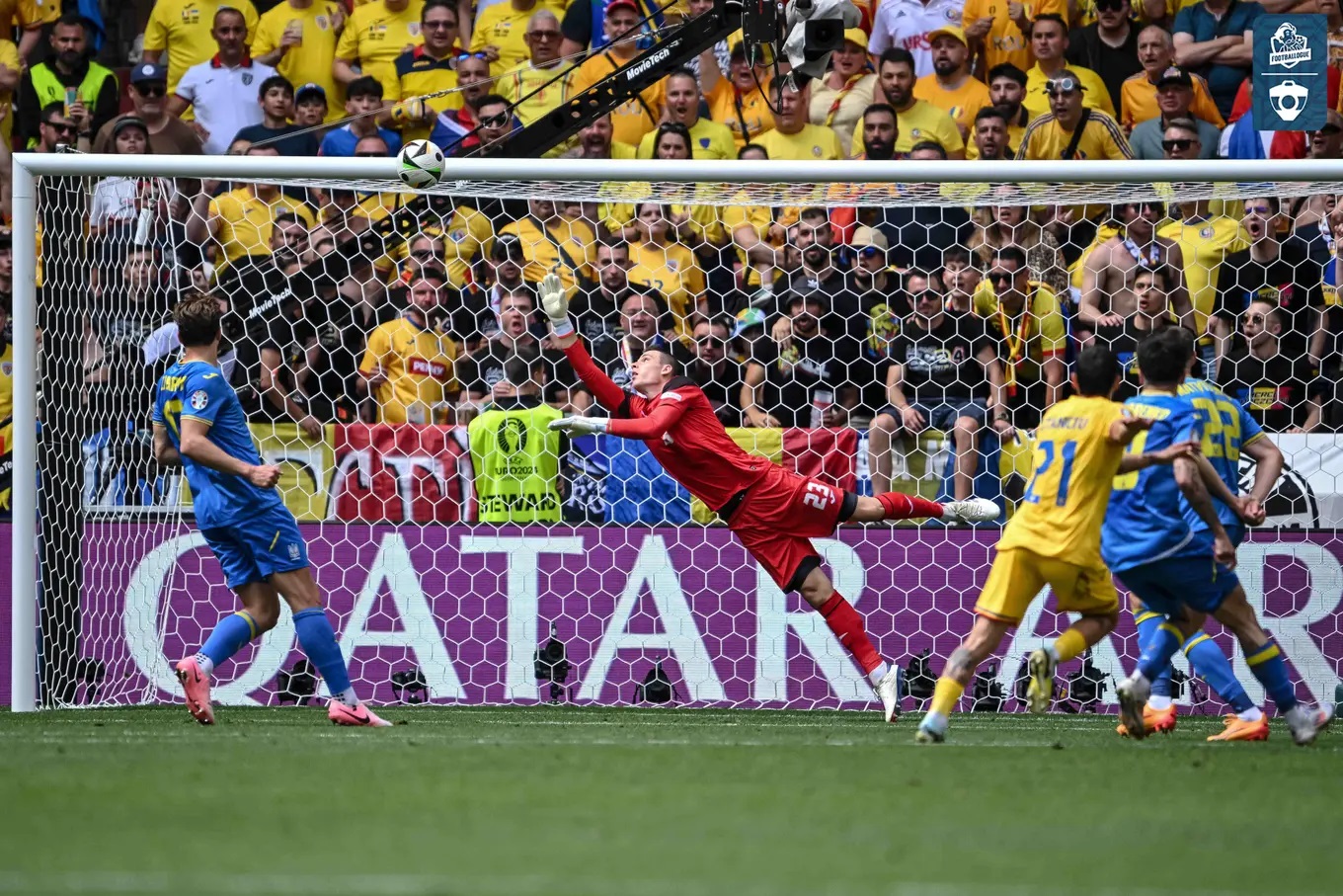 Gol do romeno Nicolae Stanciu contra a Ucrânia na Euro 2024