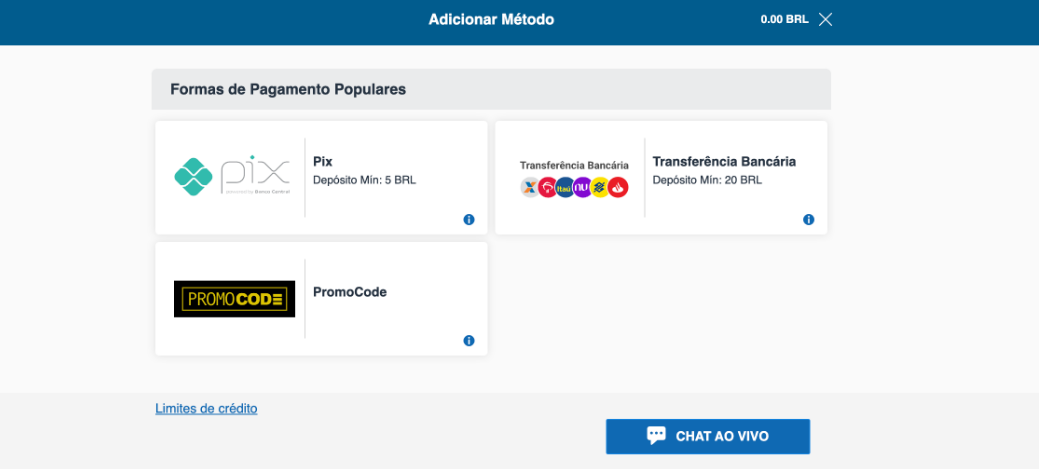 Sportingbet versão Desktop