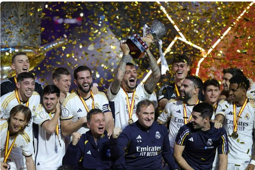 Real Madrid derrota Atalanta por 2 a 0 e conquista a Supercopa da UEFA de 2024