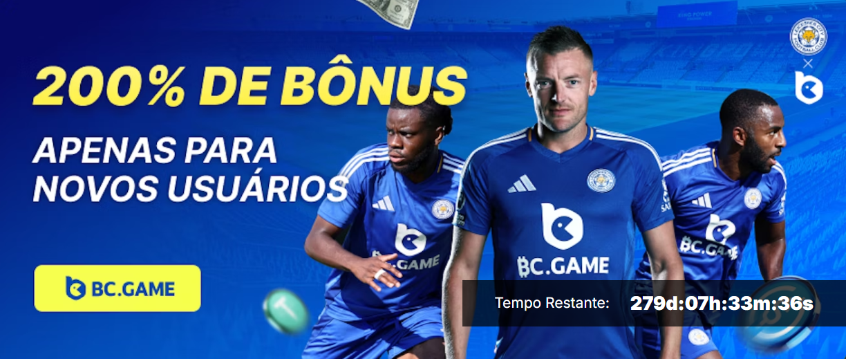 Novo parceria BC.GAME e Leicester FC: Bônus de até 200% para novos jogadores