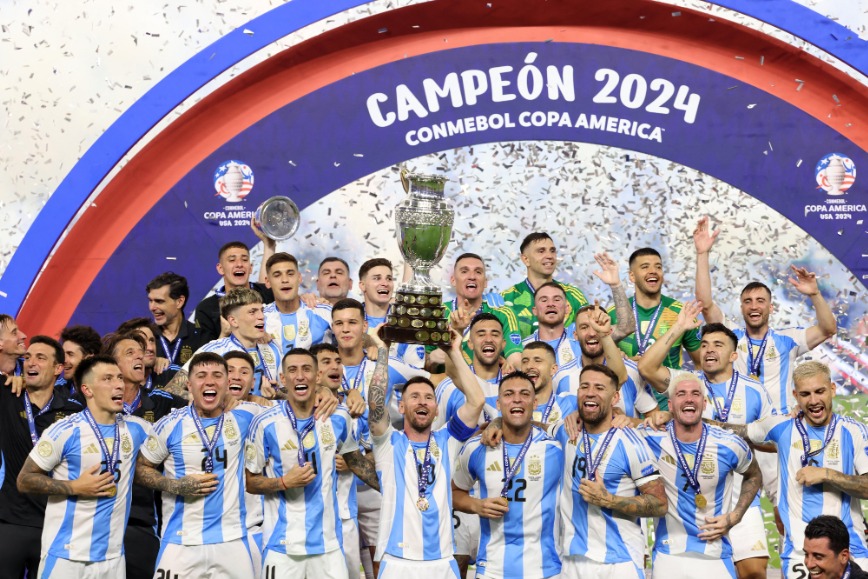 A Argentina é bicampeã da Copa América e a maior vencedora do torneio