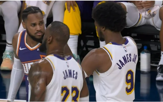 LeBron e Bronny James marcam época como primeiro par pai e filho na NBA