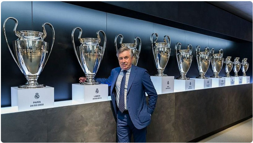 Ancelotti nomeia o Real Madrid como o maior clube do mundo