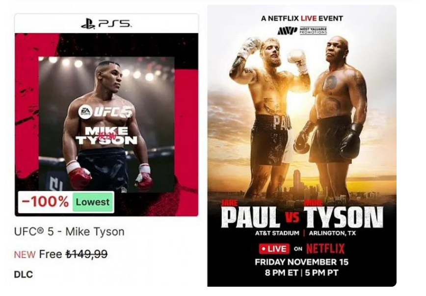 Mike Tyson disponível gratuitamente no UFC 5 para comemorar a próxima luta com Jake Paul