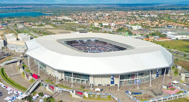 O estádio do Lyon