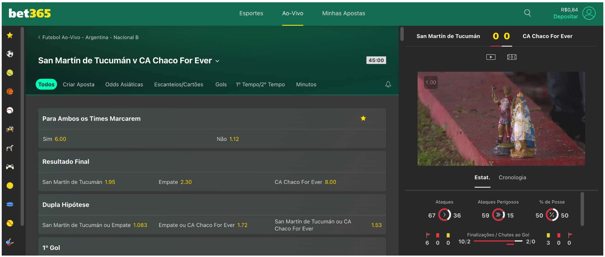 Bet365 versão Desktop