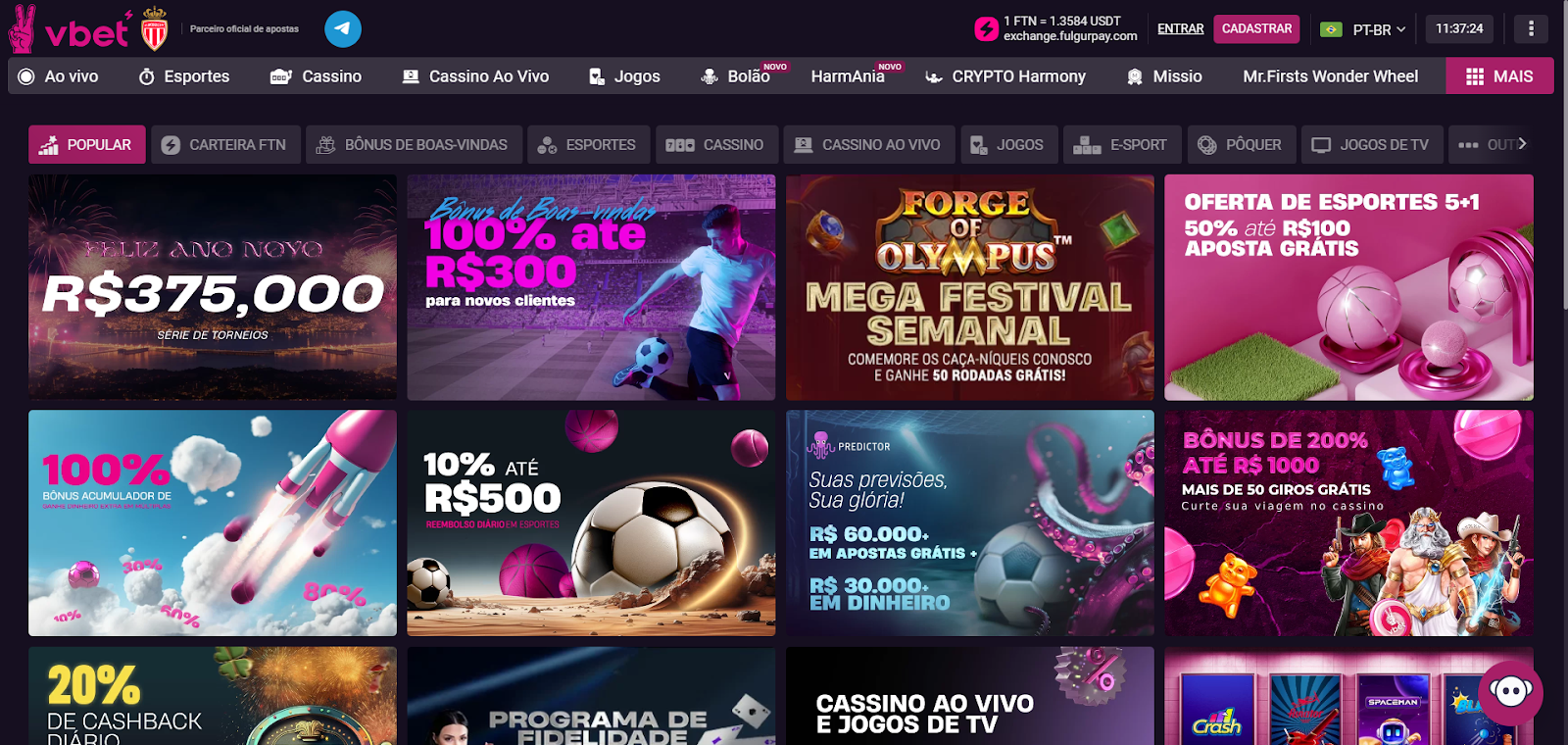 VBet Promoções