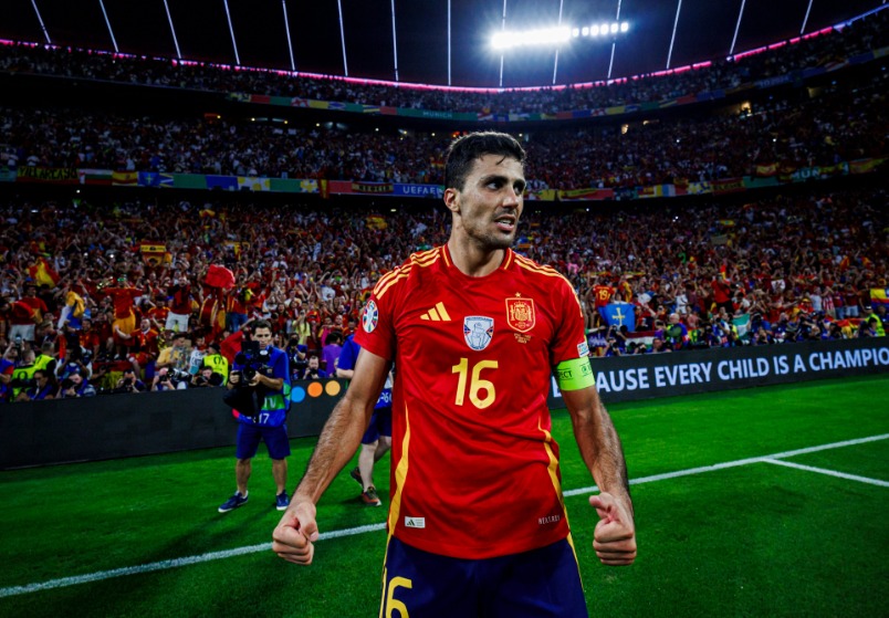 Rodri foi eleito o melhor jogador da Euro