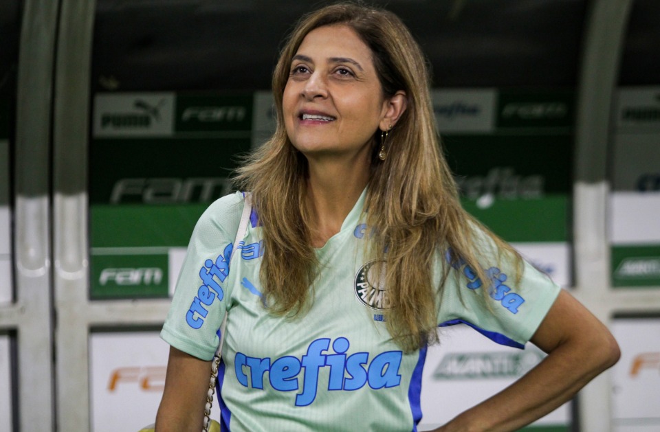 Leila Pereira, a presidente do Palmeiras