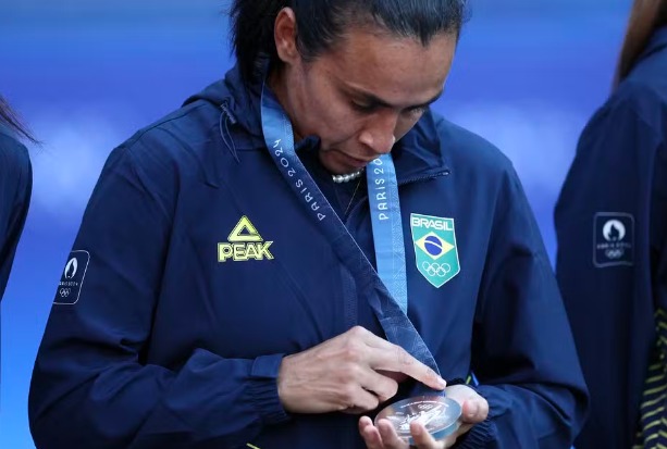 Marta e a sua terceira medalha de prata nas Olimpíadas