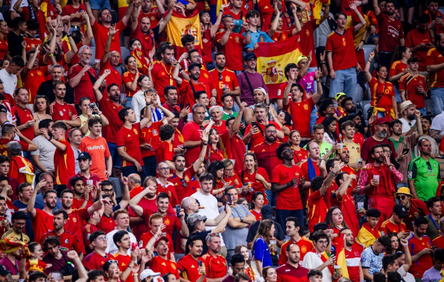 Festa da torcida espanhola na Alemanha