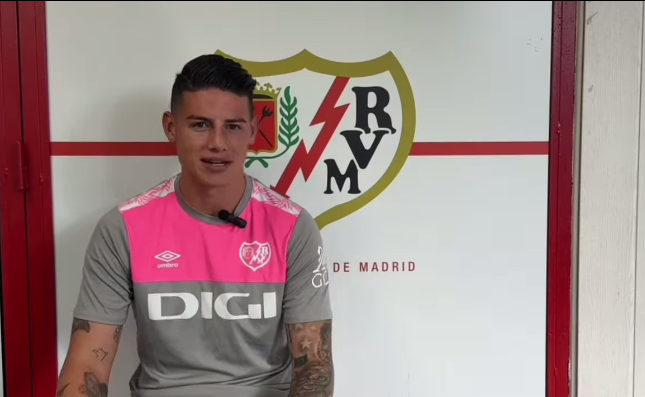 James Rodríguez feliz de llegar al Rayo Vallecano