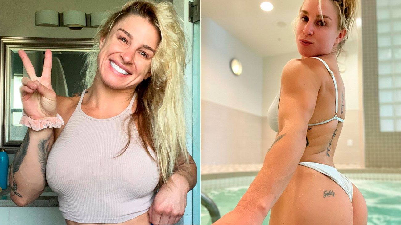 Hannah Goldy posts a photo in a hot bikini