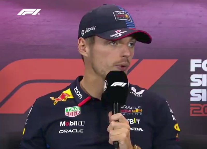 Max Verstappen es sancionado por la FIA por usar malas palabras en conferencia de prensa