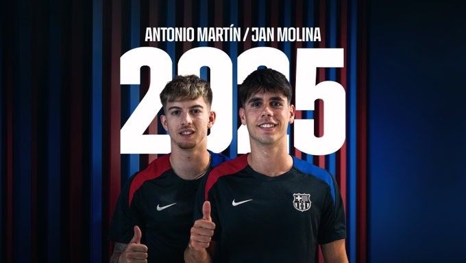 El Barça retiene a Antonio Martín y Jan Molina