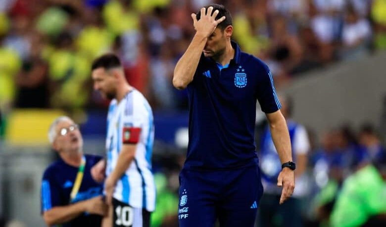 Lionel Scaloni técnico de Argentina fue suspendido por una fecha en medio de la Copa América 