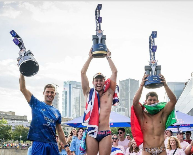 Yolotl Cabral tercer lugar en Red Bull Cliff Diving