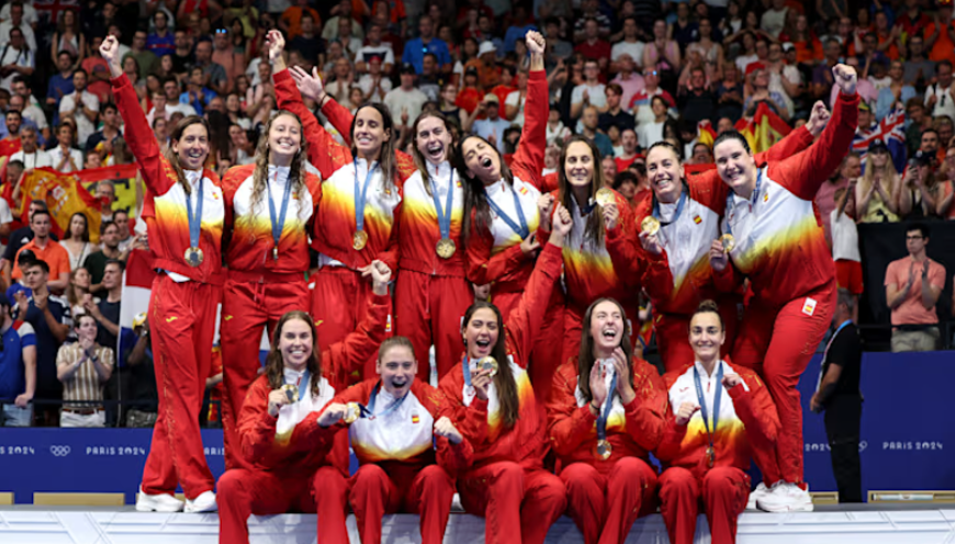 España logra el oro en waterpolo femenino 