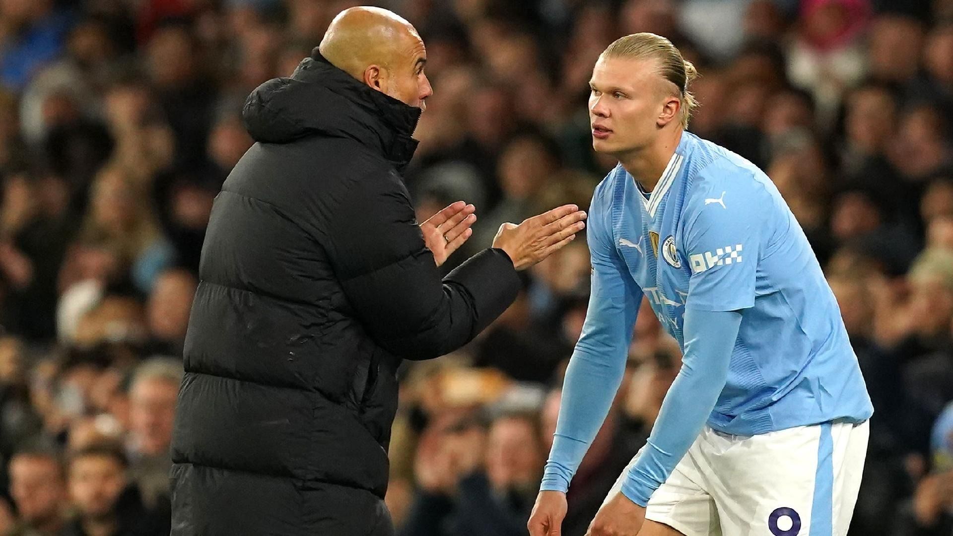 Guardiola Does Not Blame Haaland for Man City's Losses