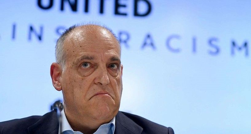 El presidente de La Liga, Tebas, comenta el caso de corrupción en el Barça