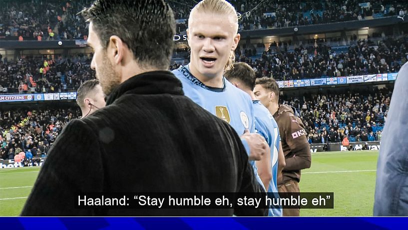 Pep Guardiola explica el comportamiento altivo de Haaland tras el partido contra el Arsenal