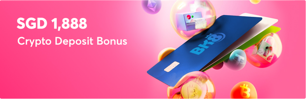 BK8 Crypto Deposit Bonus up to SGD 1,888