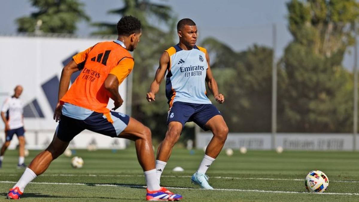 Kylian Mbappé ya tuvo su primer entrenamiento con el Real Madrid