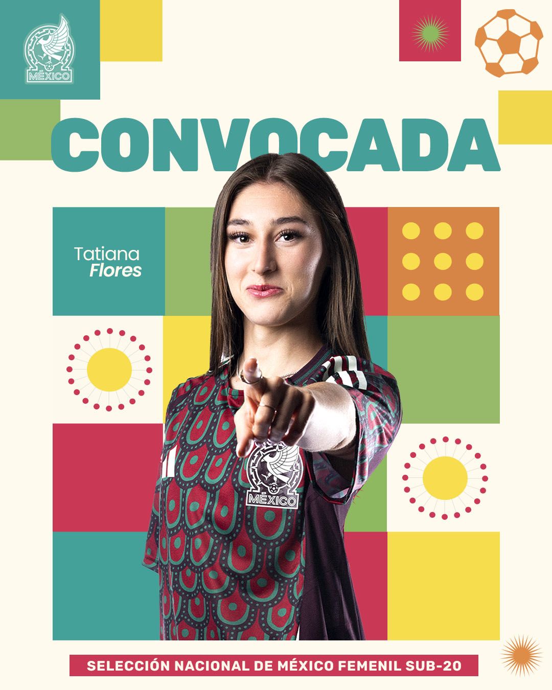 Tatiana Flores se suma a la concentración del Tri Sub-20