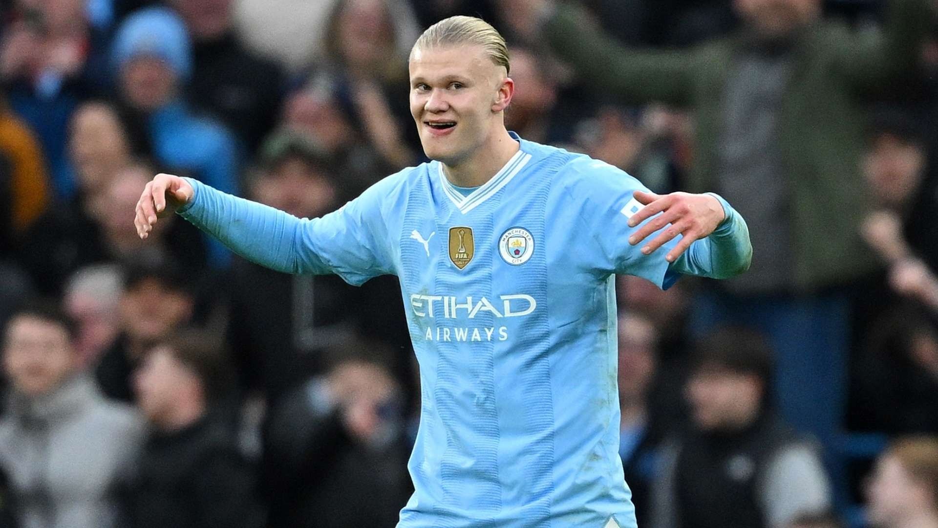 Man City Player Signs Erling Haaland’s Ball with Profanity After Hat-Trick