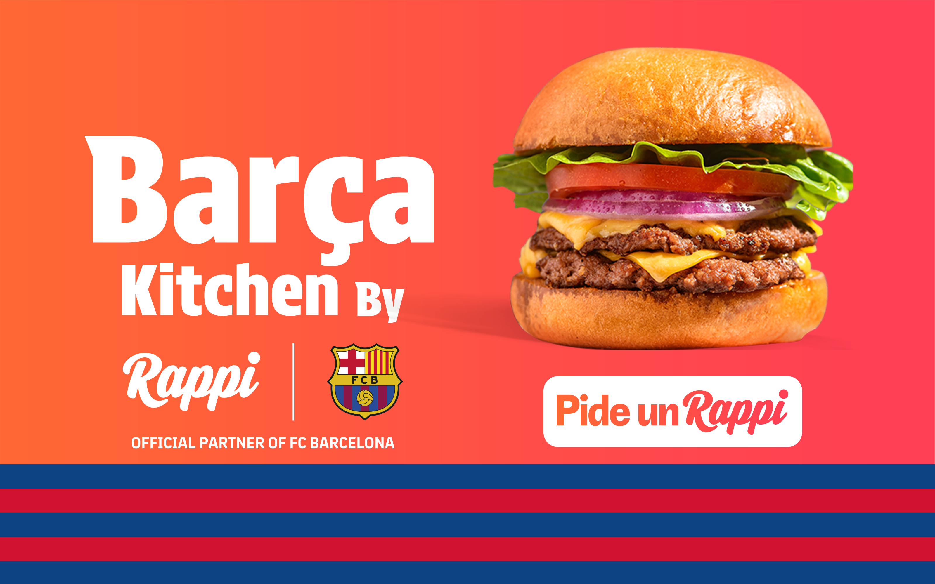 Rappi, socio oficial de entregas del FC Barcelona, presenta una nueva experiencia gastronómica para la afición culé en CDMX