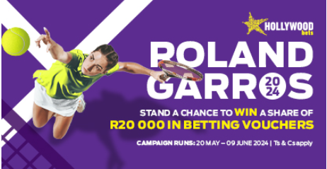 Hollywoodbets Roland Garros Bonus