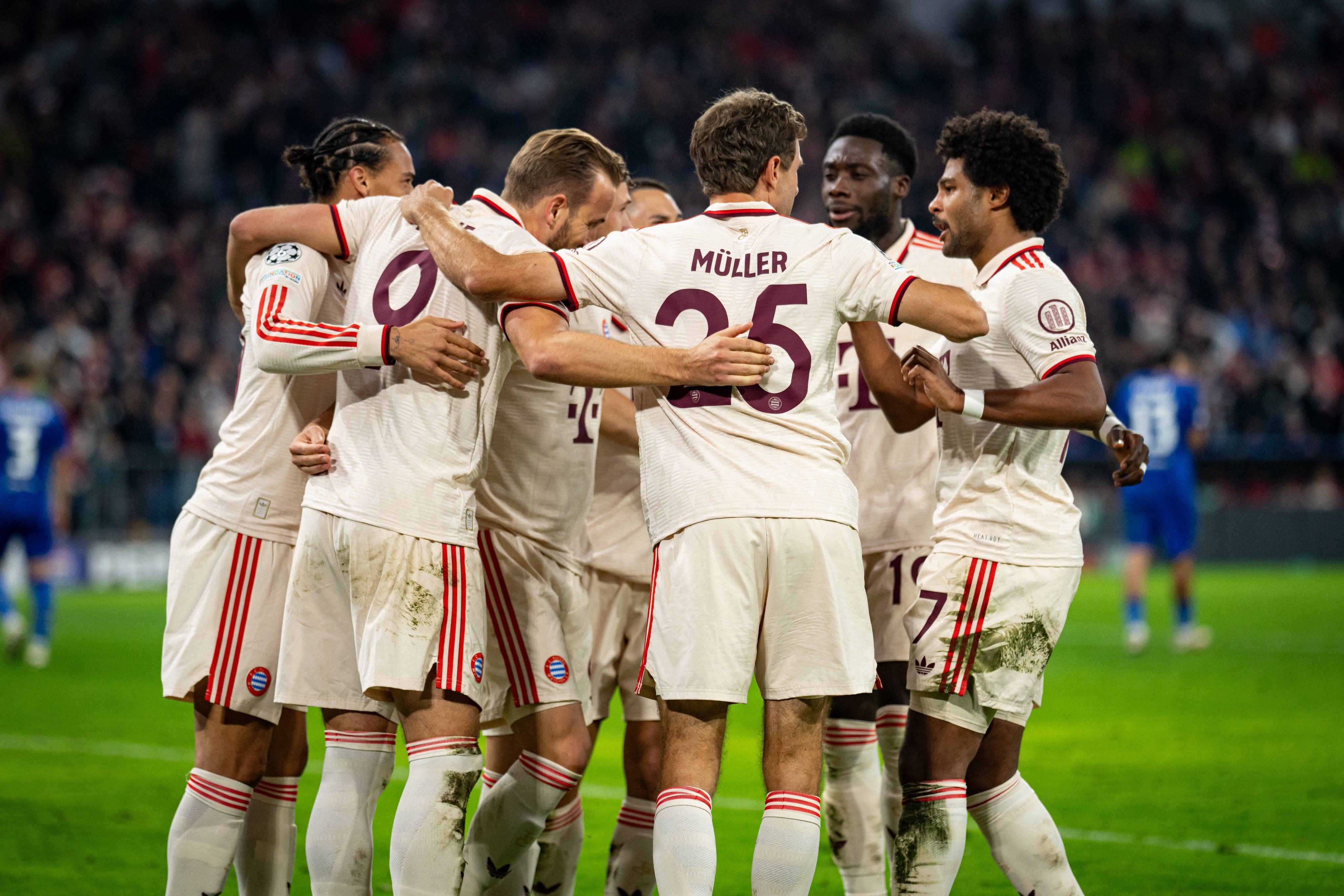 Bayern Múnich venció 9-2 al GNK Dinamo en la Champions con póker de goles de Harry Kane