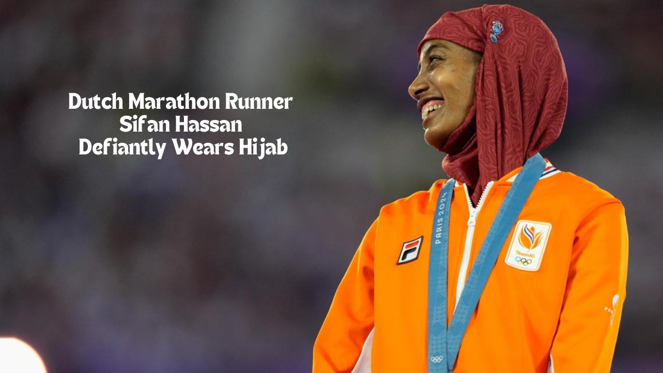 Dutch Marathon Runner Sifan Hassan Defiantly Wears Hijab To Collect Her Gold Medal At The Paris Olympics