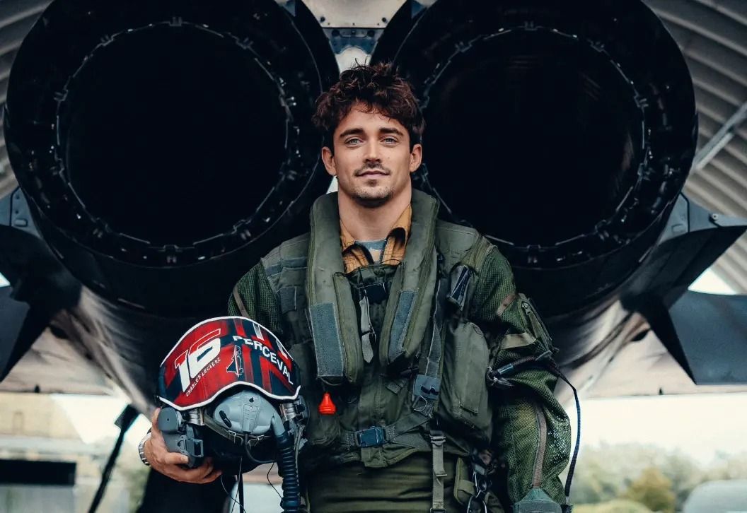 Charles Leclerc Shares His Experience Flying a Fighter Jet Pilot