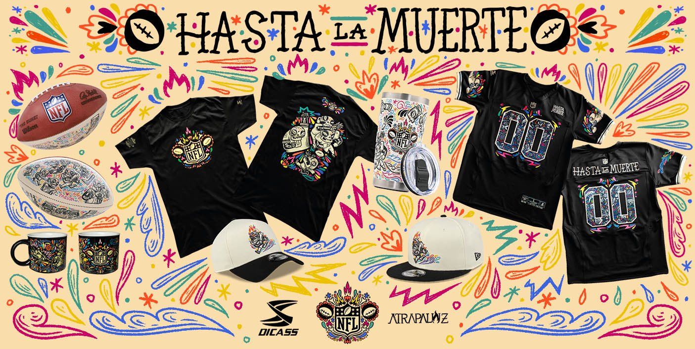 La NFL lanza colección “Hasta La Muerte” con motivo del Día de Muertos