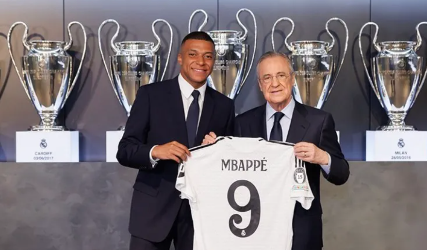 Florentino Pérez recordó la primera vez que Mbappé visitó el Real Madrid 