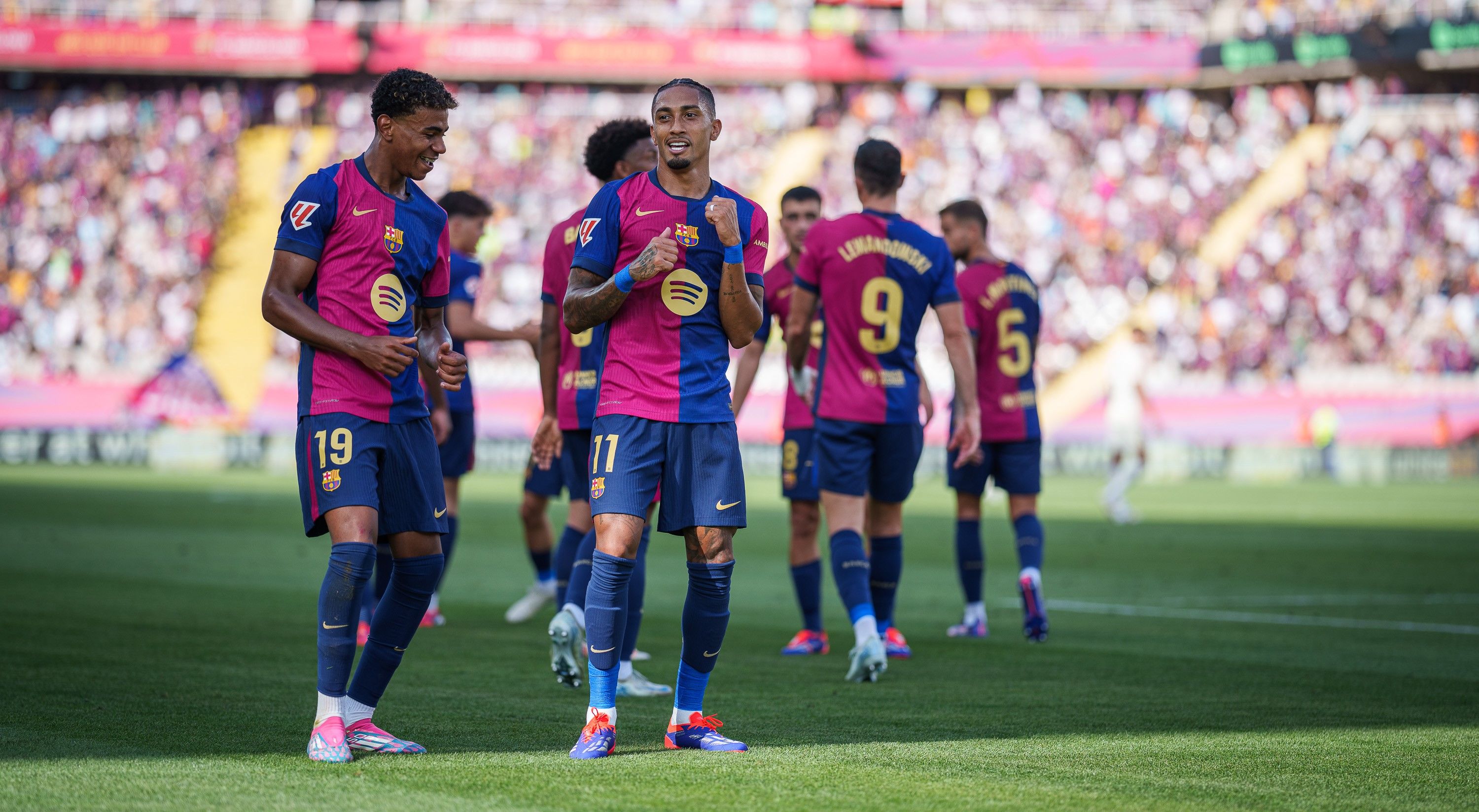 El presidente del Barça se muestra satisfecho con la composición del equipo y el entrenador