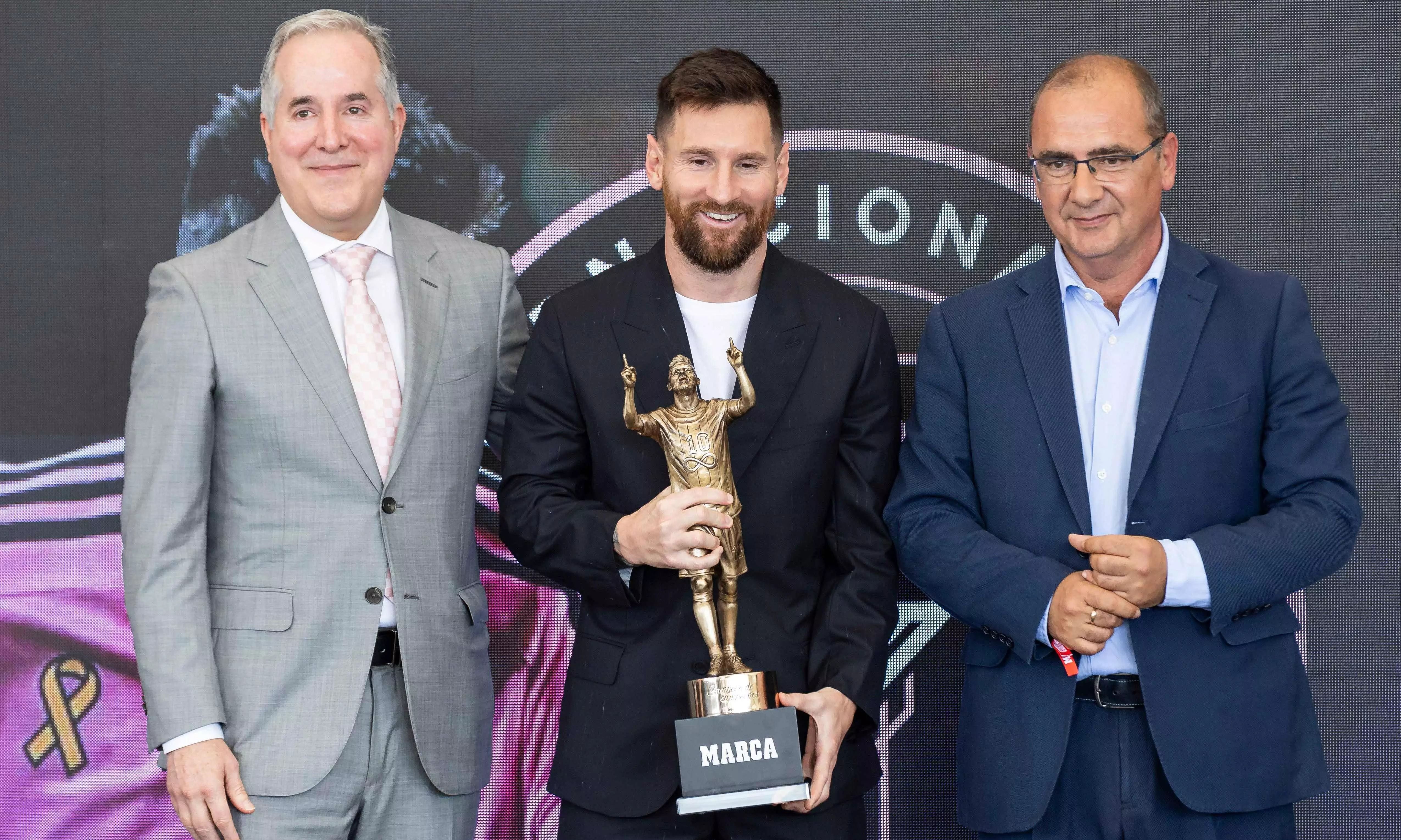 Messi Awarded for Most Trophies in Football History