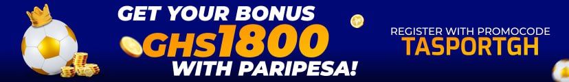 Paripesa Ghana Promo Code: TASPORTGH ~ 1800 GHS Bonus