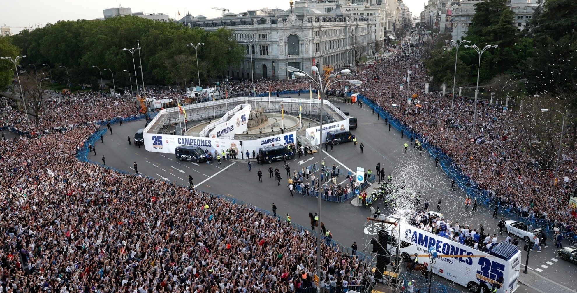 Madrid está lista para la eventual victoria del Real en Champions League 