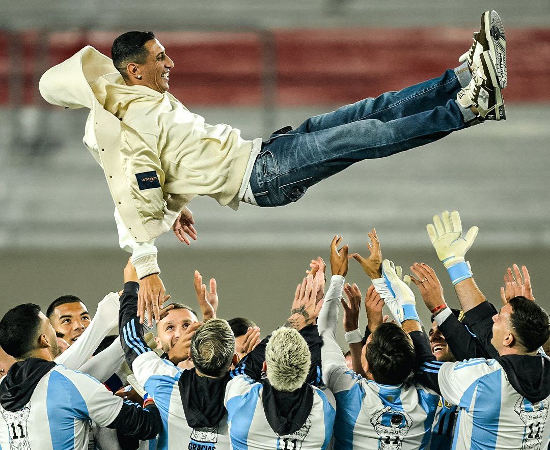 Así fue el homenaje a Ángel Di María en el Argentina vs Chile