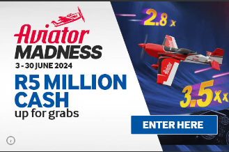 Betway Aviator Madness Bonus up to R5,000,000
